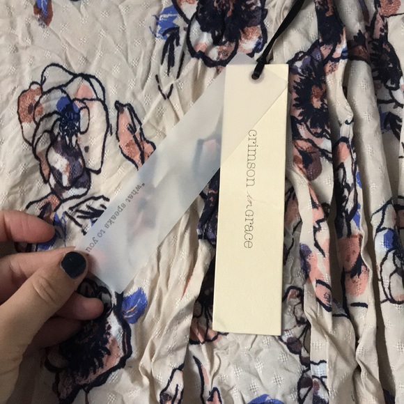 ❌donated❌Floral faux wrap and striped skirt - Picture 10 of 11